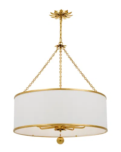 Crystorama 8-light Broche Chandelier In Gold
