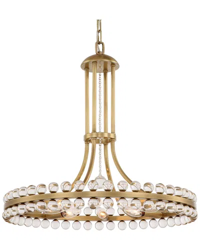 Crystorama 8-light Clover Chandelier In Gold
