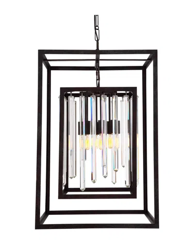 Crystorama 8-light Hollis Chandelier In Black