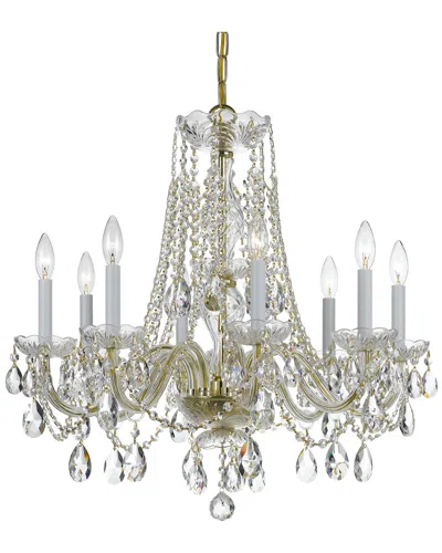 Crystorama 8-light Traditional Crystal Chandelier In Gray