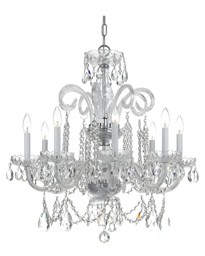 Crystorama 8-light Traditional Crystal Chandelier In Gray