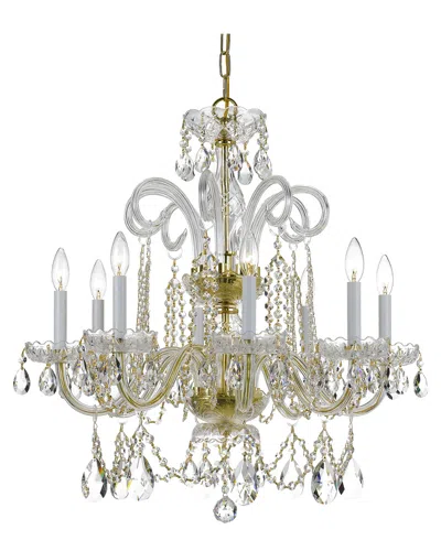 Crystorama 8-light Traditional Crystal Chandelier In Silver