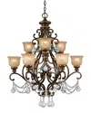 Crystorama 9-light Chandelier In Brown