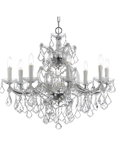 Crystorama 9-light Maria Theresa Chandelier In Silver