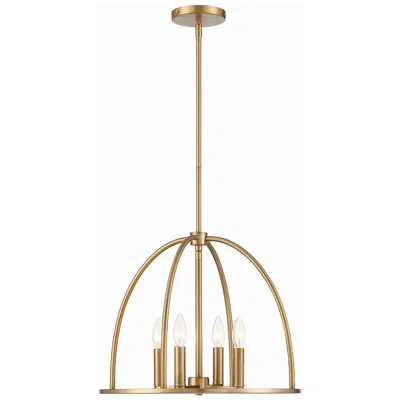 Crystorama Abbott 18.25'' Vibrant Gold Chandelier