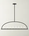 Crystorama Abbott 8-light Linear Chandelier In Black