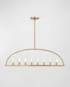 Crystorama Abbott 8-light Linear Chandelier In Gold