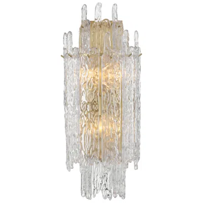 Crystorama Ackerly 20" High Aged Brass Wall Sconce In Gray