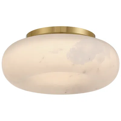 Crystorama Acme 11.75'' Integrated Led Aged Brass Flush Mount