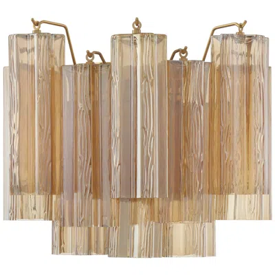 Crystorama Addis 14.5'' Aged Brass Sconce In Gold