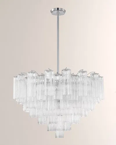 Crystorama Addis 16-light Polished Chrome Chandelier In Transparent