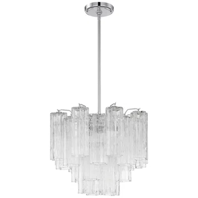 Crystorama Addis 17.75'' Polished Chrome Chandelier In Silver