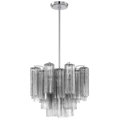 Crystorama Addis 17.75'' Polished Chrome Chandelier In Silver