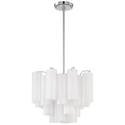 Crystorama Addis 17.75'' Polished Chrome Chandelier In Silver
