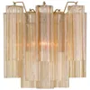 Crystorama Addis 2 Light Aged Brass Sconce In Multi