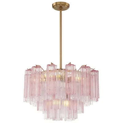 Crystorama Addis 22'' Aged Brass Chandelier
