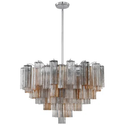 Crystorama Addis 32'' Polished Chrome Chandelier