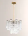 CRYSTORAMA ADDIS 4-LIGHT AGED BRASS CHANDELIER