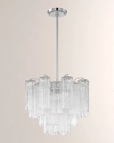Crystorama Addis 4-light Polished Chrome Chandelier In Transparent