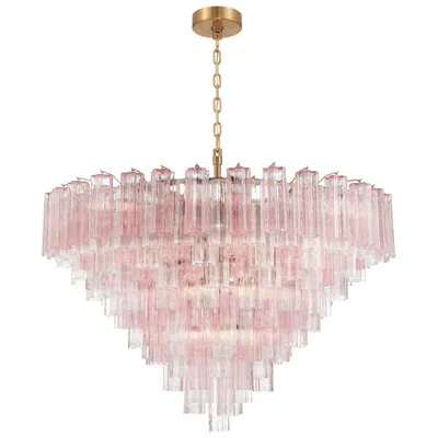 Crystorama Addis 49'' Aged Brass Chandelier