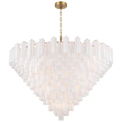 Crystorama Addis 62'' Aged Brass Chandelier