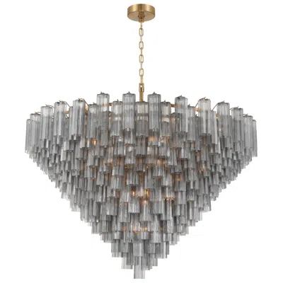 Crystorama Addis 62'' Aged Brass Chandelier