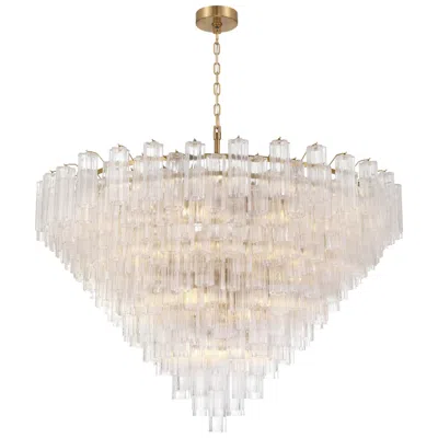 Crystorama Addis 62'' Aged Brass Chandelier