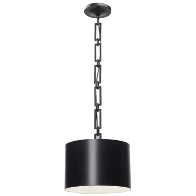 Crystorama Alston 12" Wide Matte Black Mini Pendant