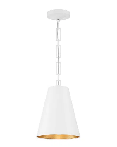 Crystorama Alston 2 Light Matte White & Antique Gold Chandelier