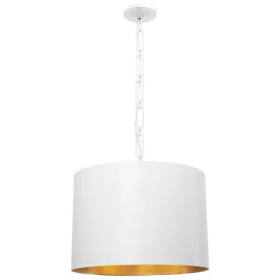 Crystorama Alston 20"w Matte And Gold White Pendant Light