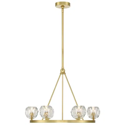 Crystorama Aragon 24'' Led Soft Brass Chandelier