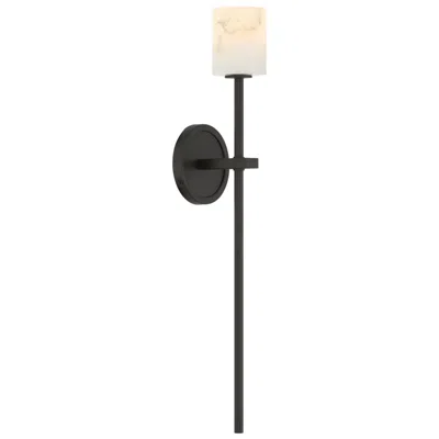 Crystorama Aragon 4.5'' Led Matte Black Sconce In Multi