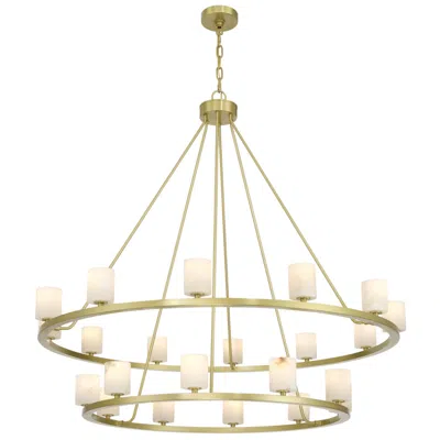 Crystorama Aragon 46.75'' Led Soft Brass Chandelier