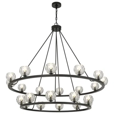 Crystorama Aragon 48'' Led Matte Black Chandelier