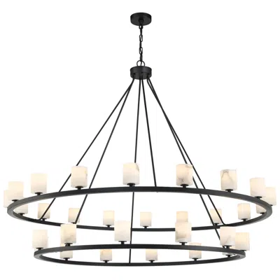 Crystorama Aragon 58.75'' Led Matte Black Chandelier