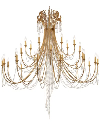 Crystorama Arcadia 28 Light Antique Gold Chandelier