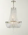 Crystorama Arcadia 4-light Antique Silver Chandelier In Silver