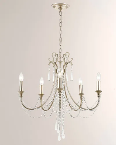 Crystorama Arcadia 5-light Chandelier In Silver