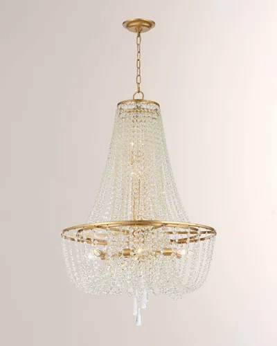 Crystorama Arcadia 9-light Chandelier In Gold