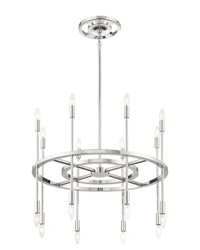 Crystorama Aries 16 Light Polished Nickel Chandelier