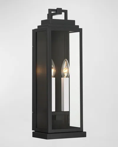 Crystorama Aspen 2-light Outdoor Sconce In Black