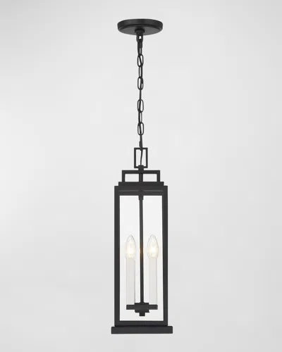 Crystorama Aspen 4-light Outdoor Pendant Light In Black