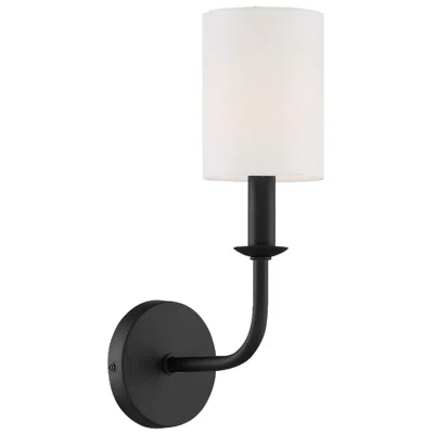 Crystorama Bailey 4.75'' Matte Black Sconce
