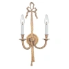 Crystorama Baroque 2-light Candle Wall Light In Multi
