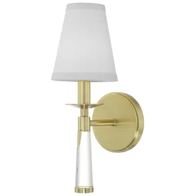 Crystorama Baxter 15" High Aged Brass Wall Sconce In Gold