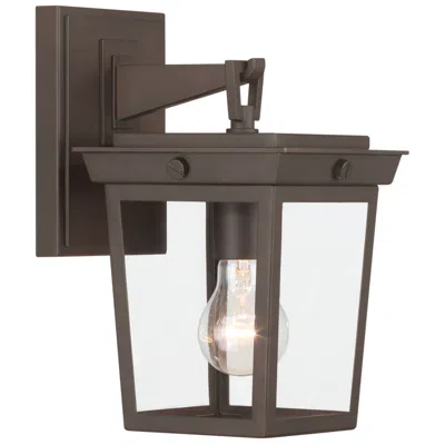 Crystorama Belmont 6.5'' Twilight Bronze Outdoor Sconce In Black