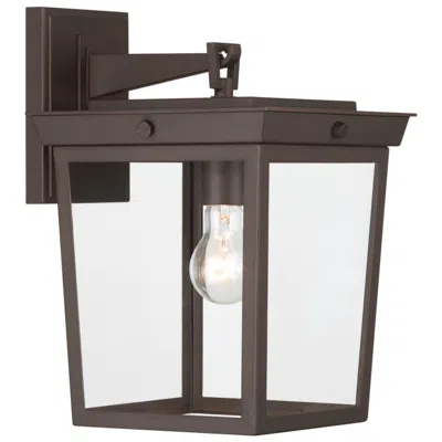 Crystorama Belmont 9.5'' Twilight Bronze Outdoor Sconce In Animal Print