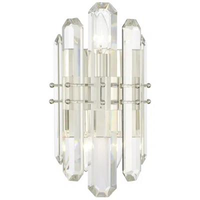 Crystorama Bolton 13 1/2" High Polished Nickel Wall Sconce In Neutral