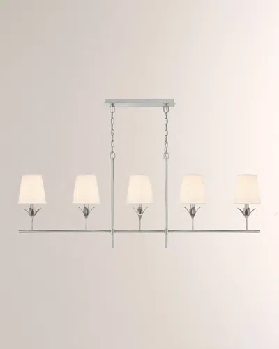 Crystorama Bouche 5-light Antiqued Gold Chandelier In Silver