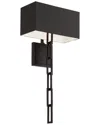 Crystorama Brian Patrick Flynn For  Alston 2-light Matte Black & White Sconce In Black